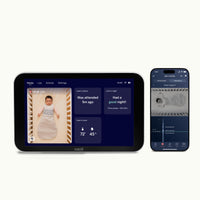 Nanit Home on the left and Nanit App on the right