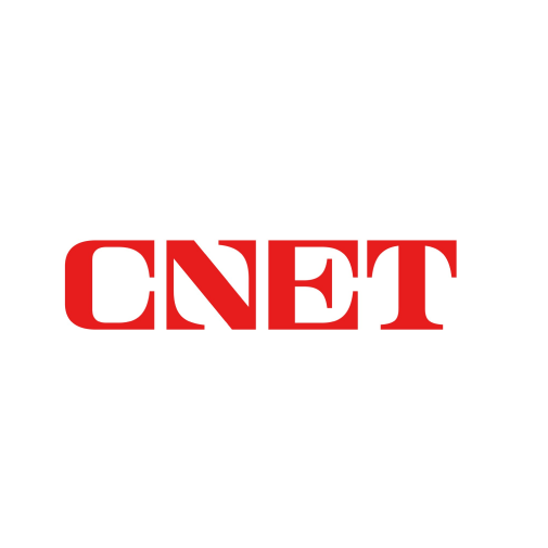 Red 'CNET' logo on a white background