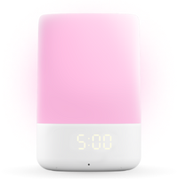 sound + light showing pink color with 5:00