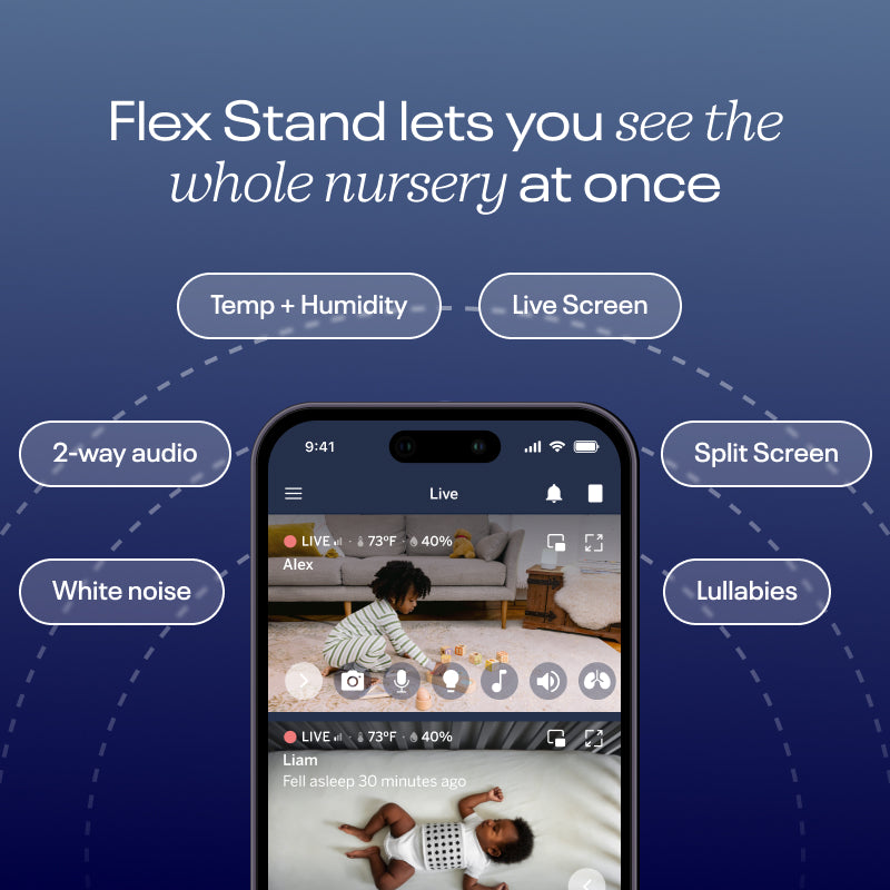 Nanit Pro Baby Monitor + Flex Stand