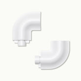 wall mount elbow connector
