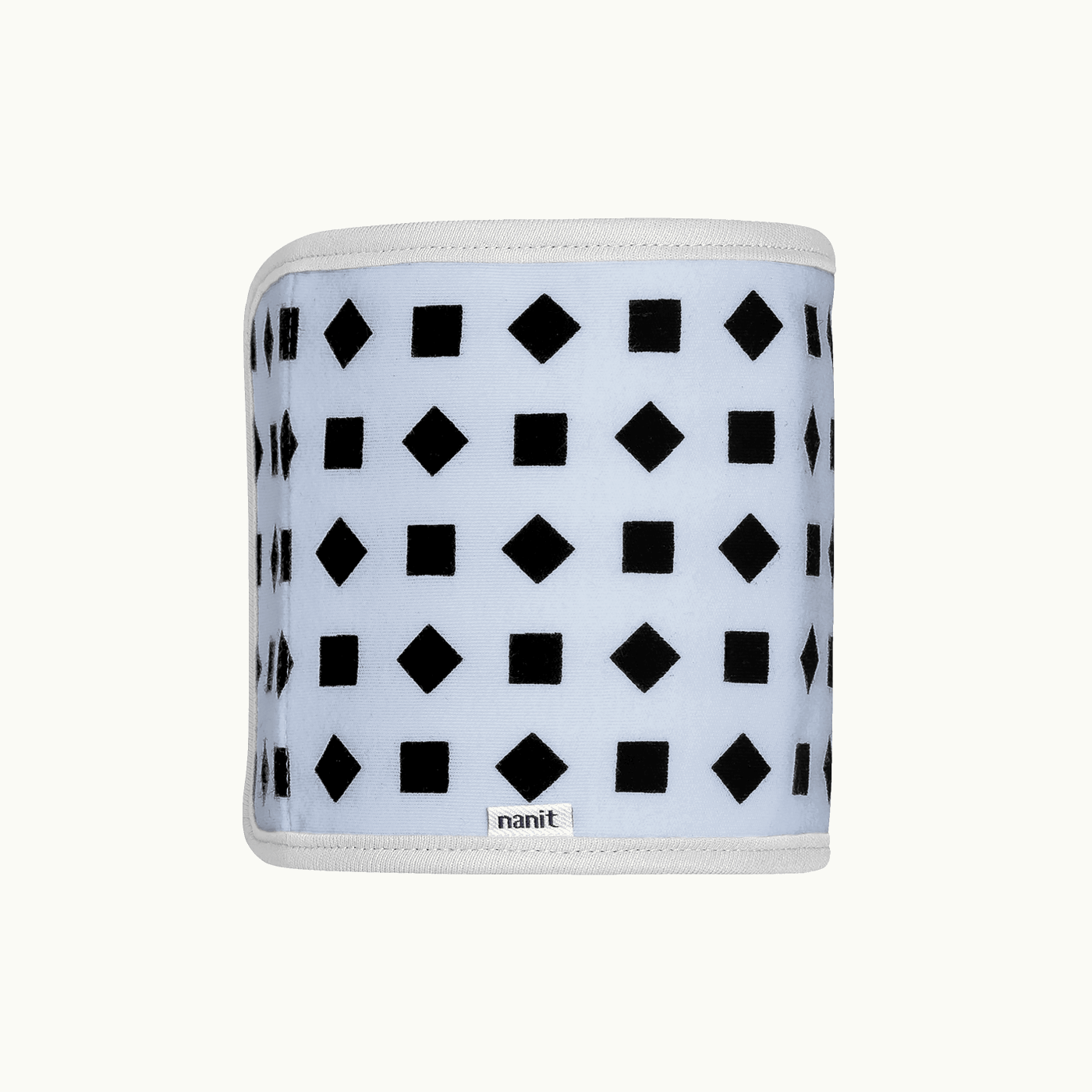 Image of rolled up breathing band in blue #color_powder blue