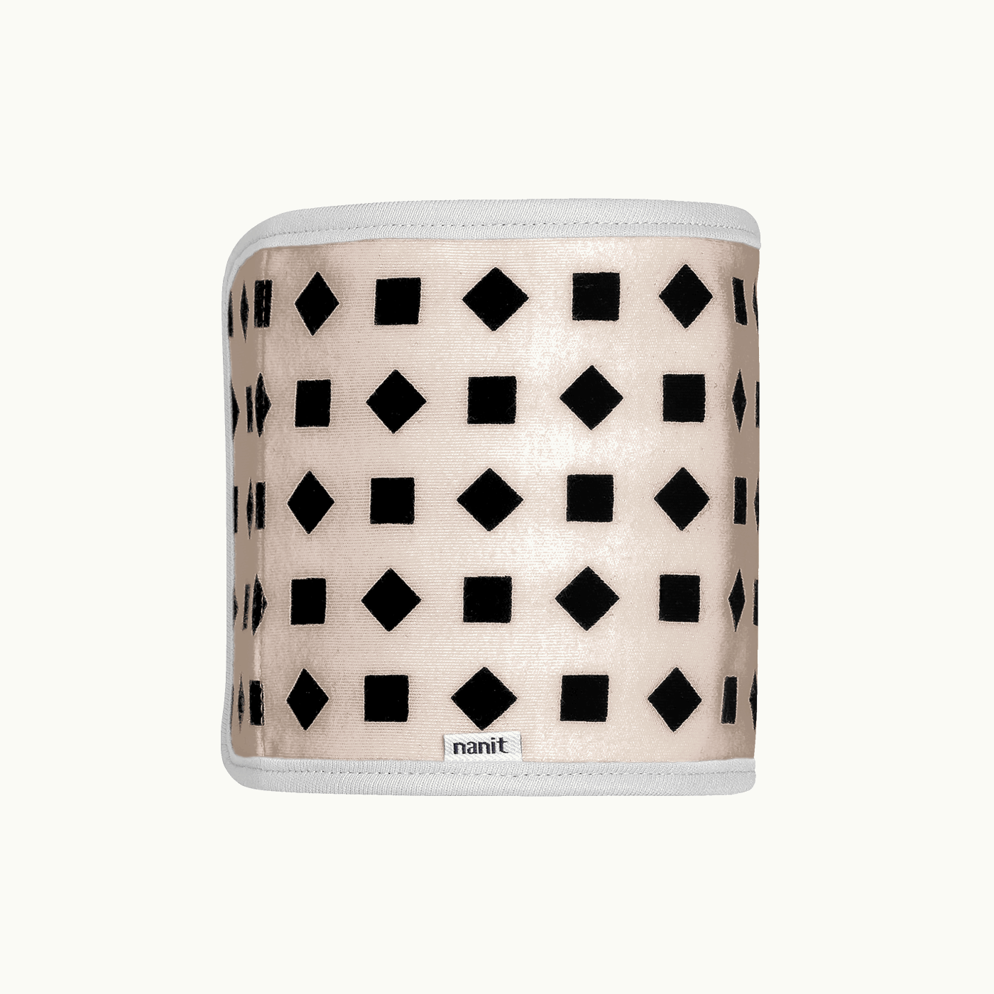 Image of rolled up breathing band in blush pink #color_blush pink