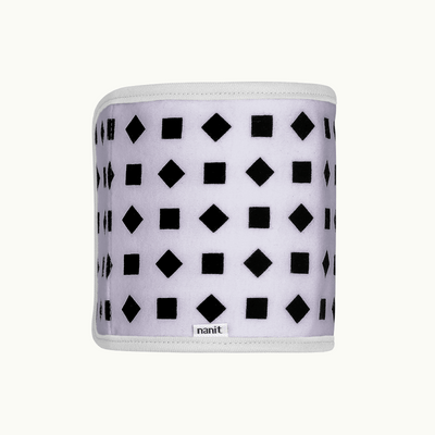 Image of rolled up breathing band in lilac