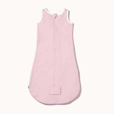 front view of sleep wear sleeping bag in rose pink
