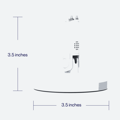 3.5 x 3.5 inches dimension for flex stand