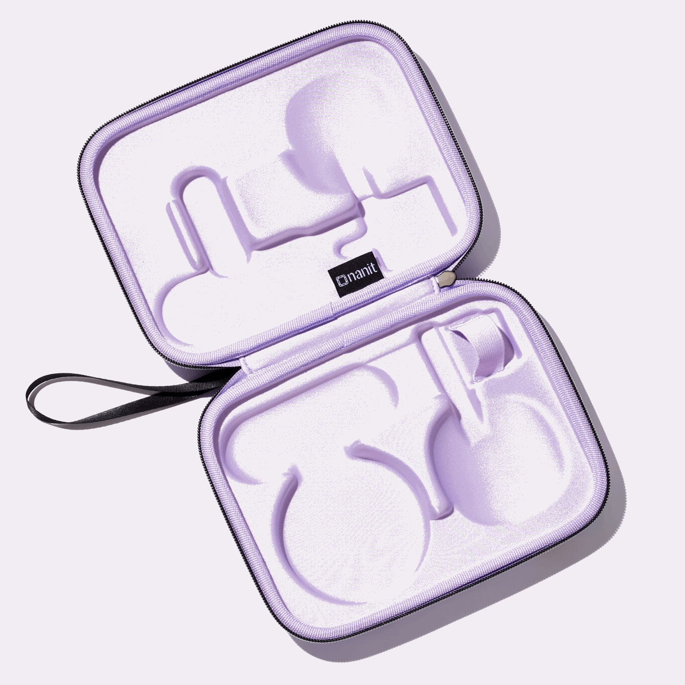 inside purple floral travel case #color_purple floral