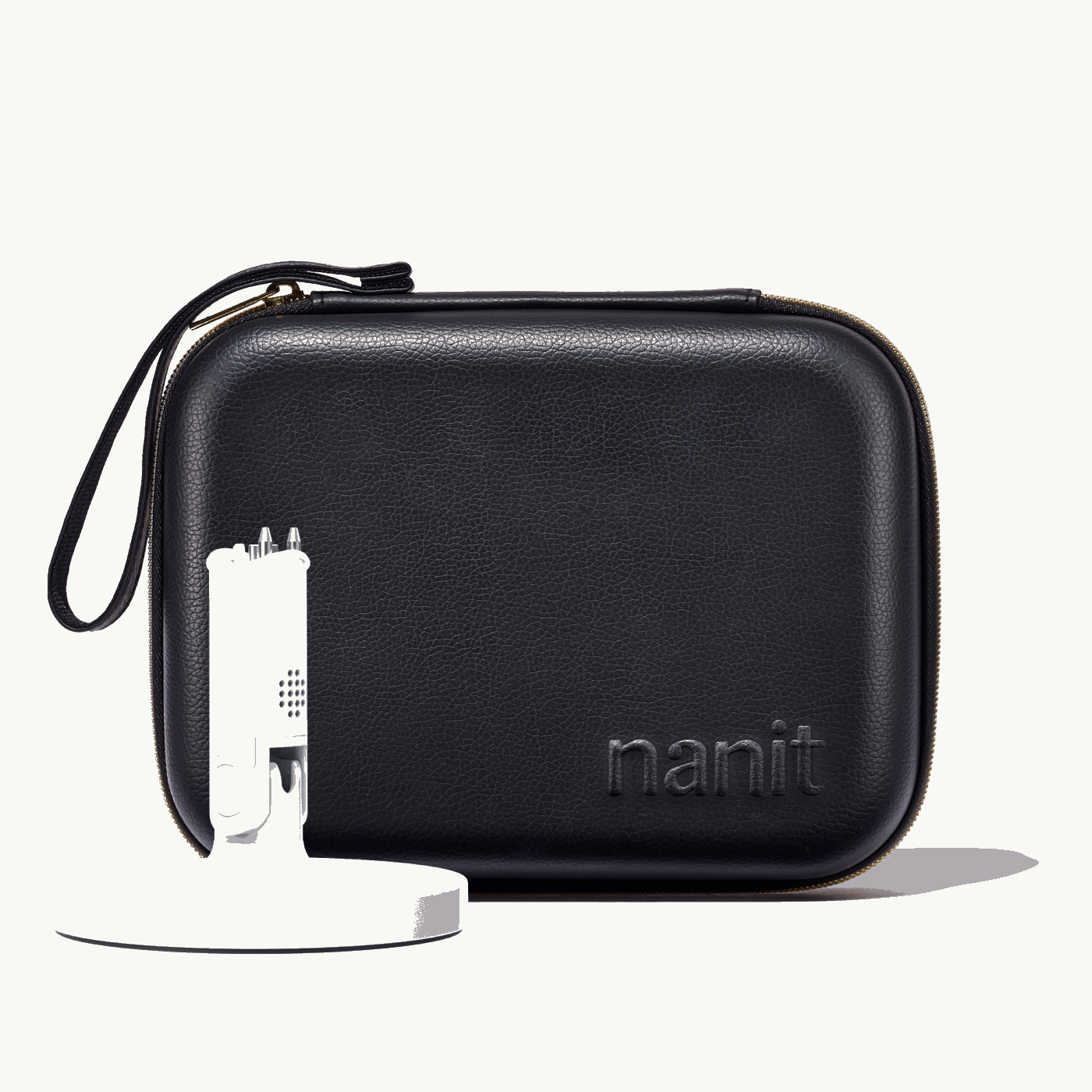 nanit flex stand and nanit black travel case #color_black