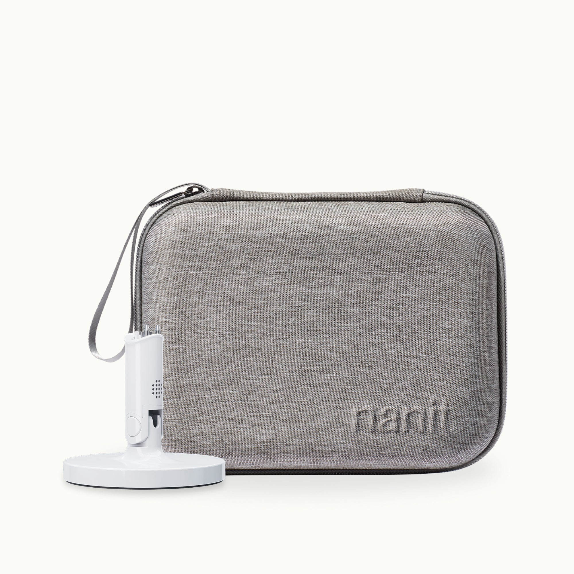nanit flex stand and nanit gray travel case #color_gray