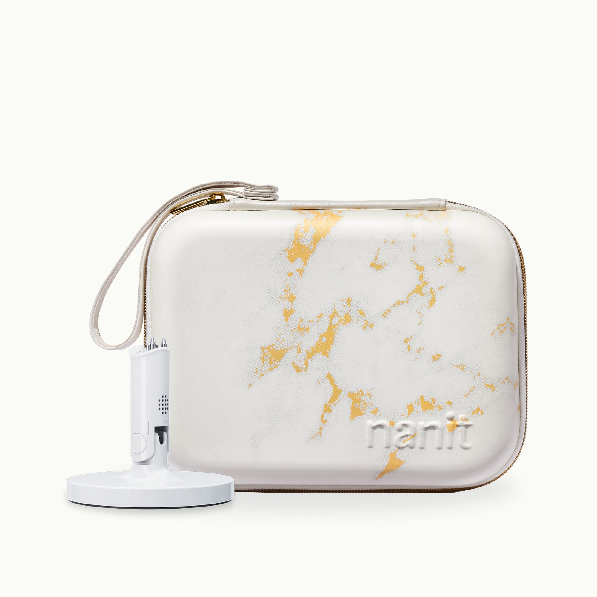 nanit flex stand and nanit marble travel case #color_marble