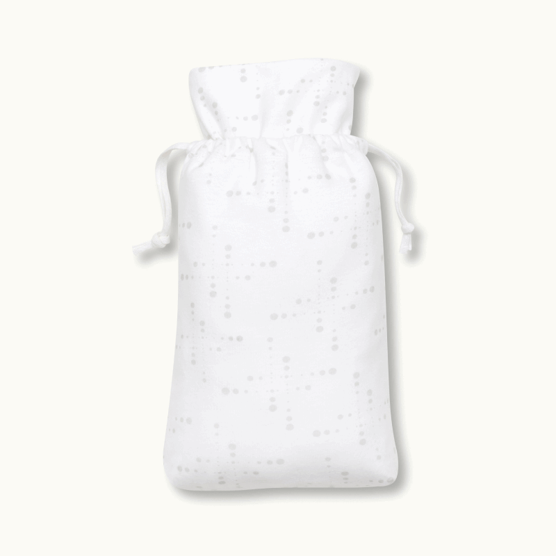 Nanit Knit Crib Sheet - White Sunburst bag#color_white sunburst
