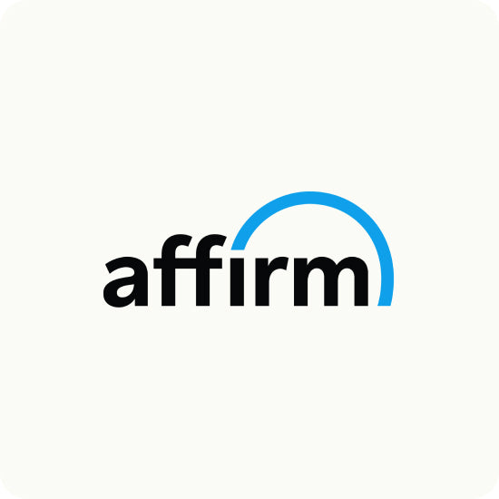 Affirm logo on a white background