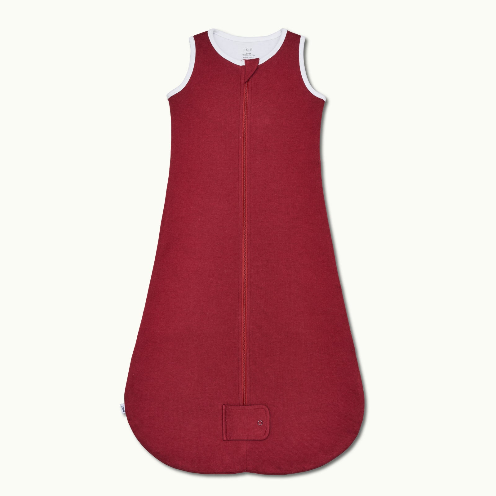 front view of sleep wear sleeping bag in burgundy #color_burgundy