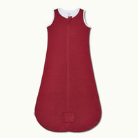 front view of sleep wear sleeping bag in burgundy #color_burgundy