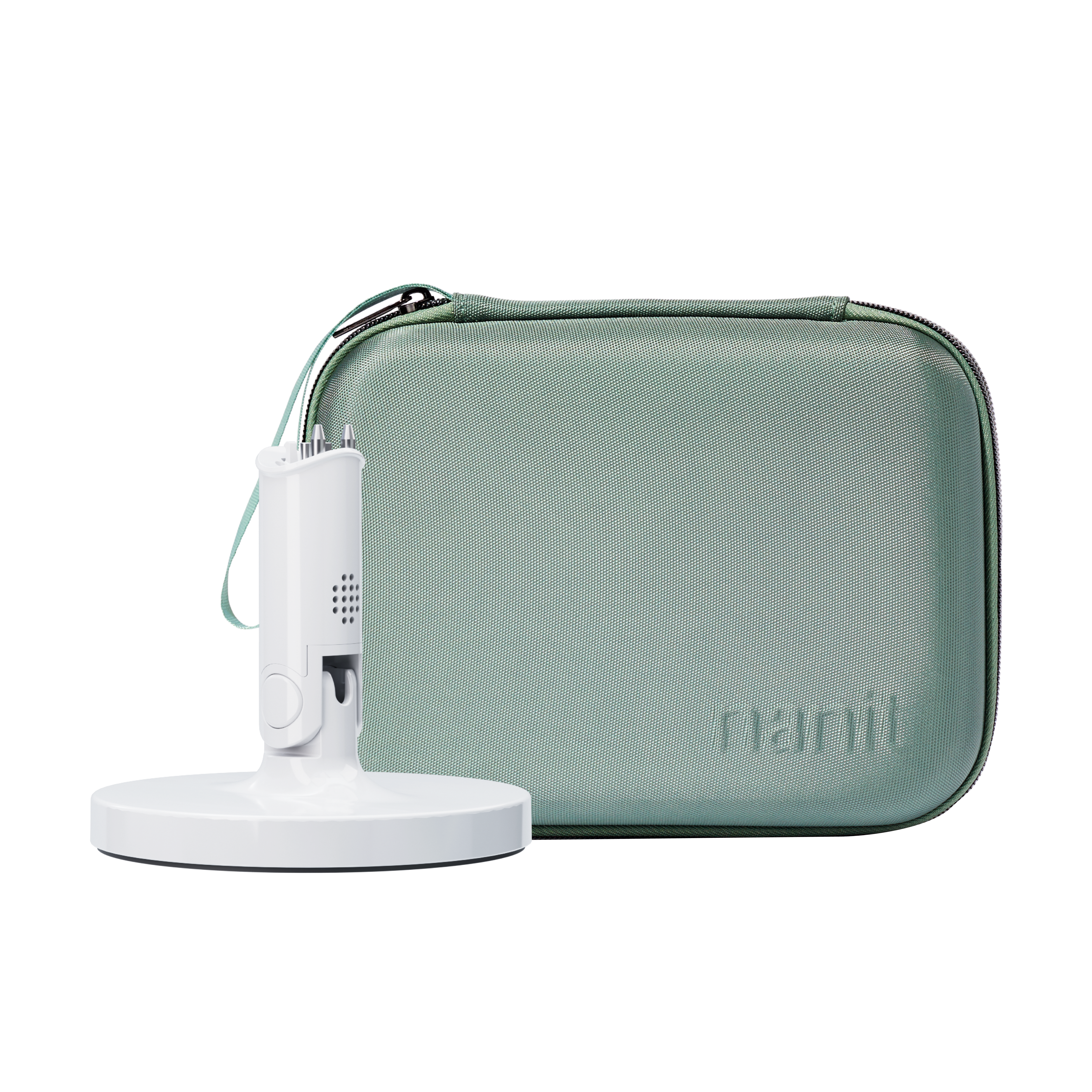 nanit flex stand and nanit green travel case