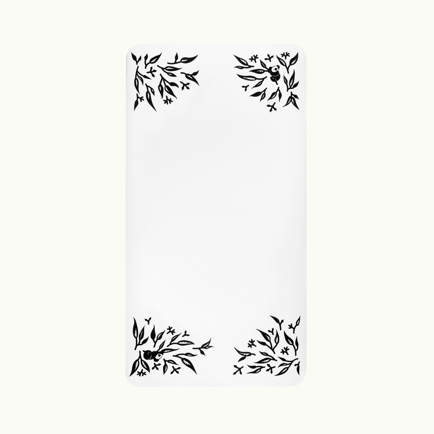 Black Border Clear Floral Wrapping Paper - 20 Sheets - LO Florist
