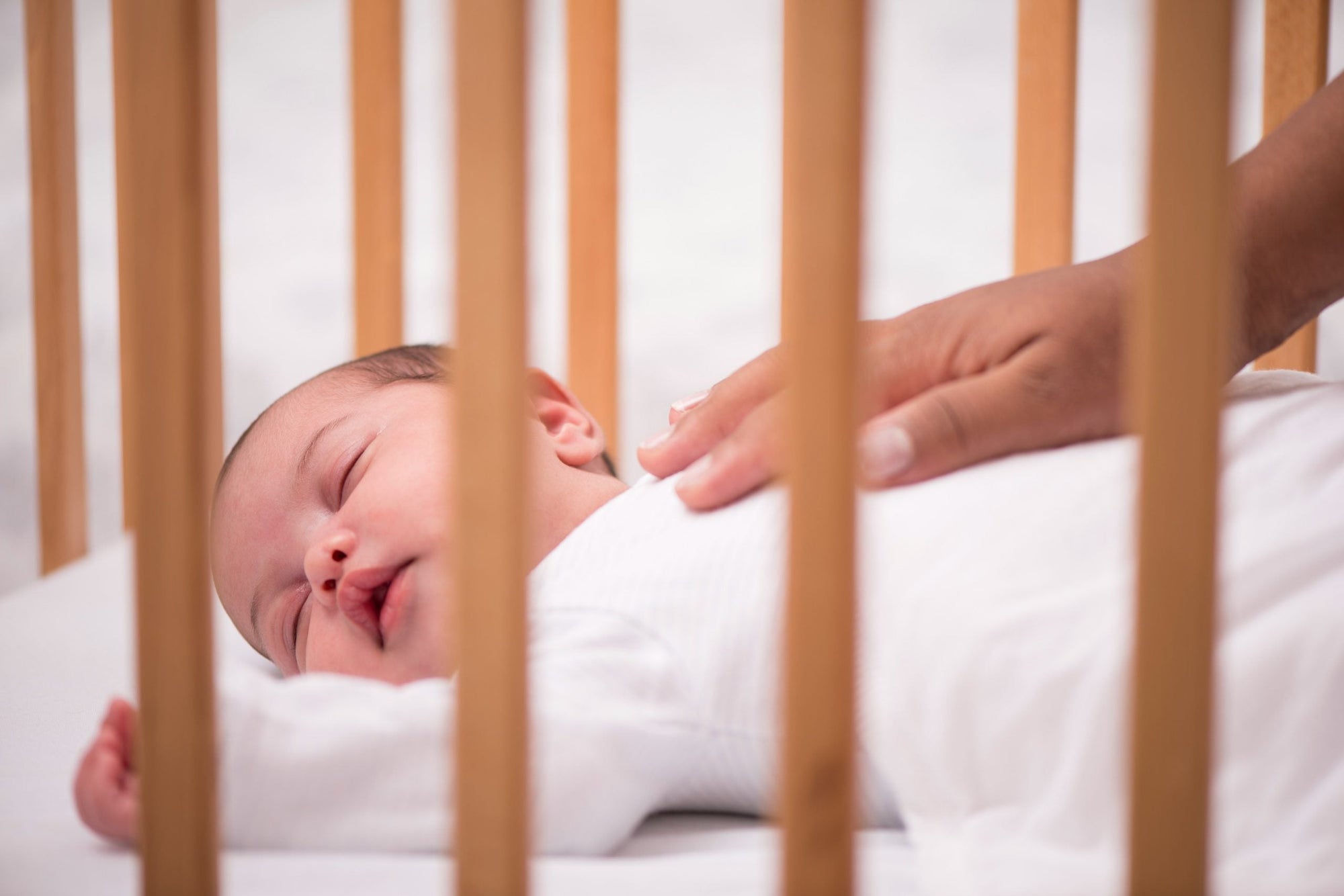 Night weaning baby in crib