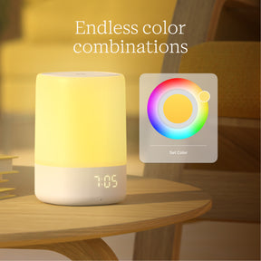 Endless color combinations with showing different color selection for Glo Sound Machine