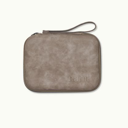 greige travel case 