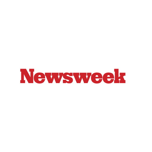 Red 'Newsweek' logo on a white background