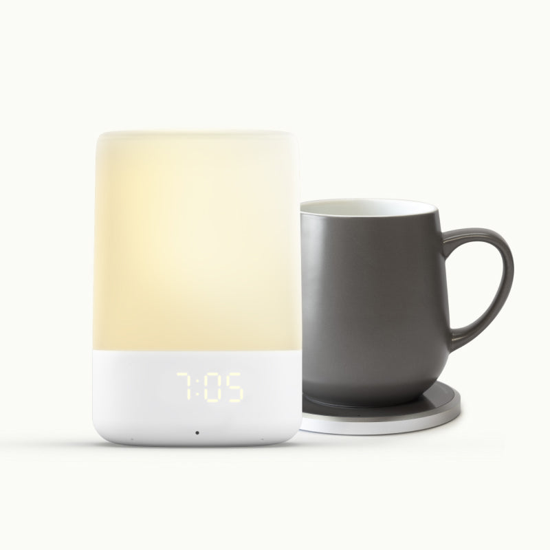 nanit sound and light and ohom ui self-heating mug in stone gray #color_stone gray