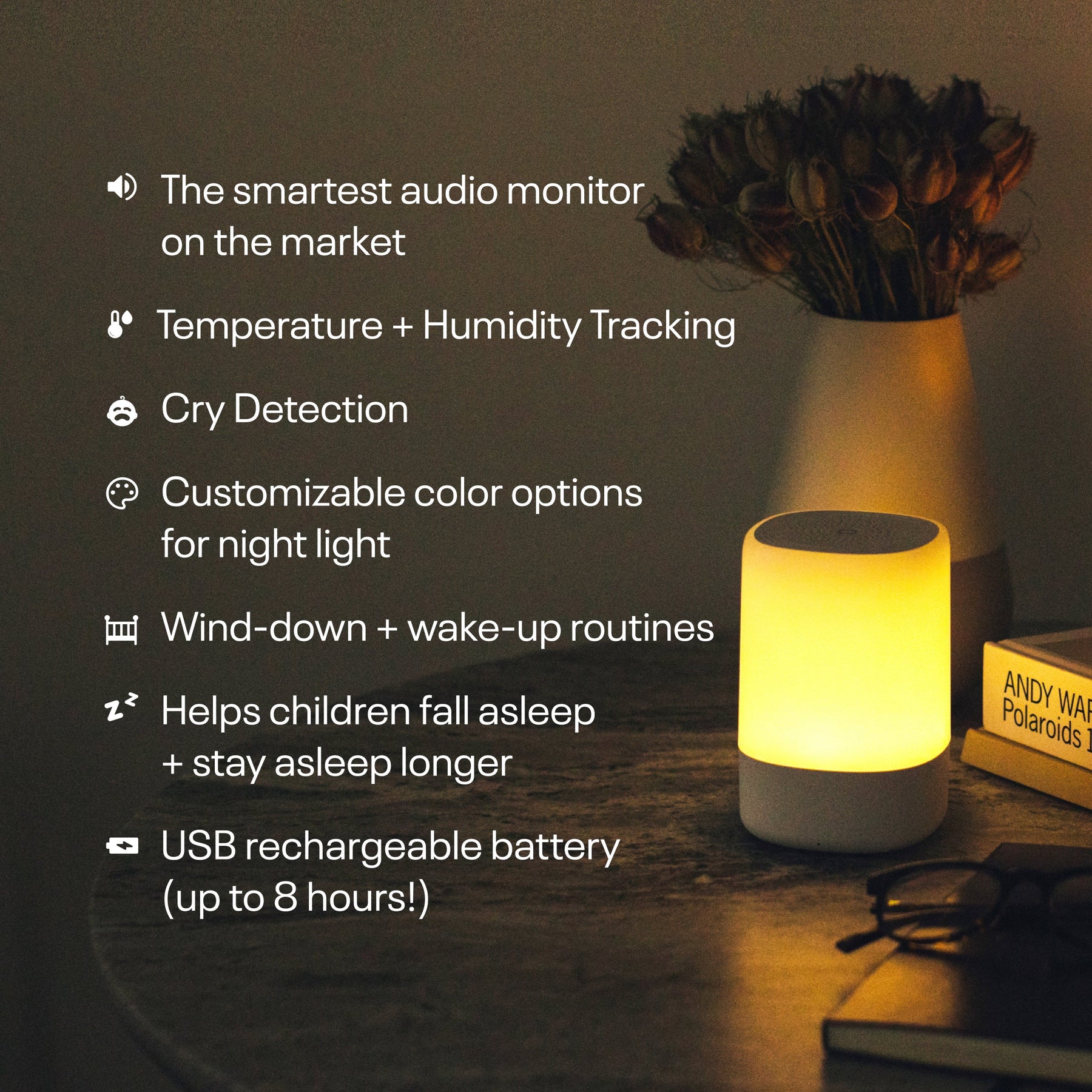 Nanit Sound & Light, Smart Night Light & Noise Machine