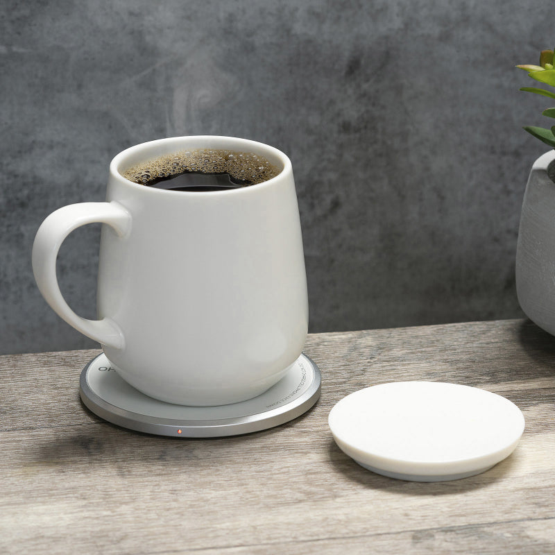 ohom ui white mug on dual-purpose charging pad #color_white