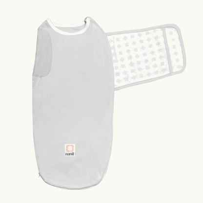 nanit swaddle with velcro off in gray 