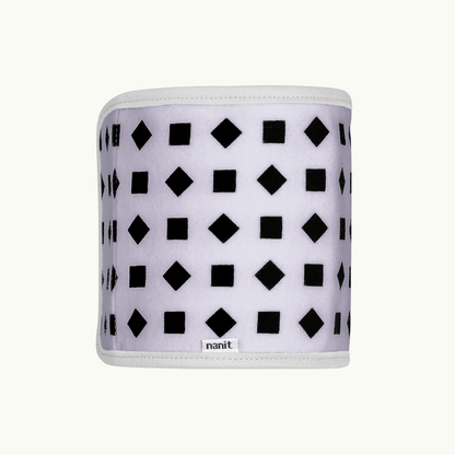 Image of rolled up breathing band in lilac 