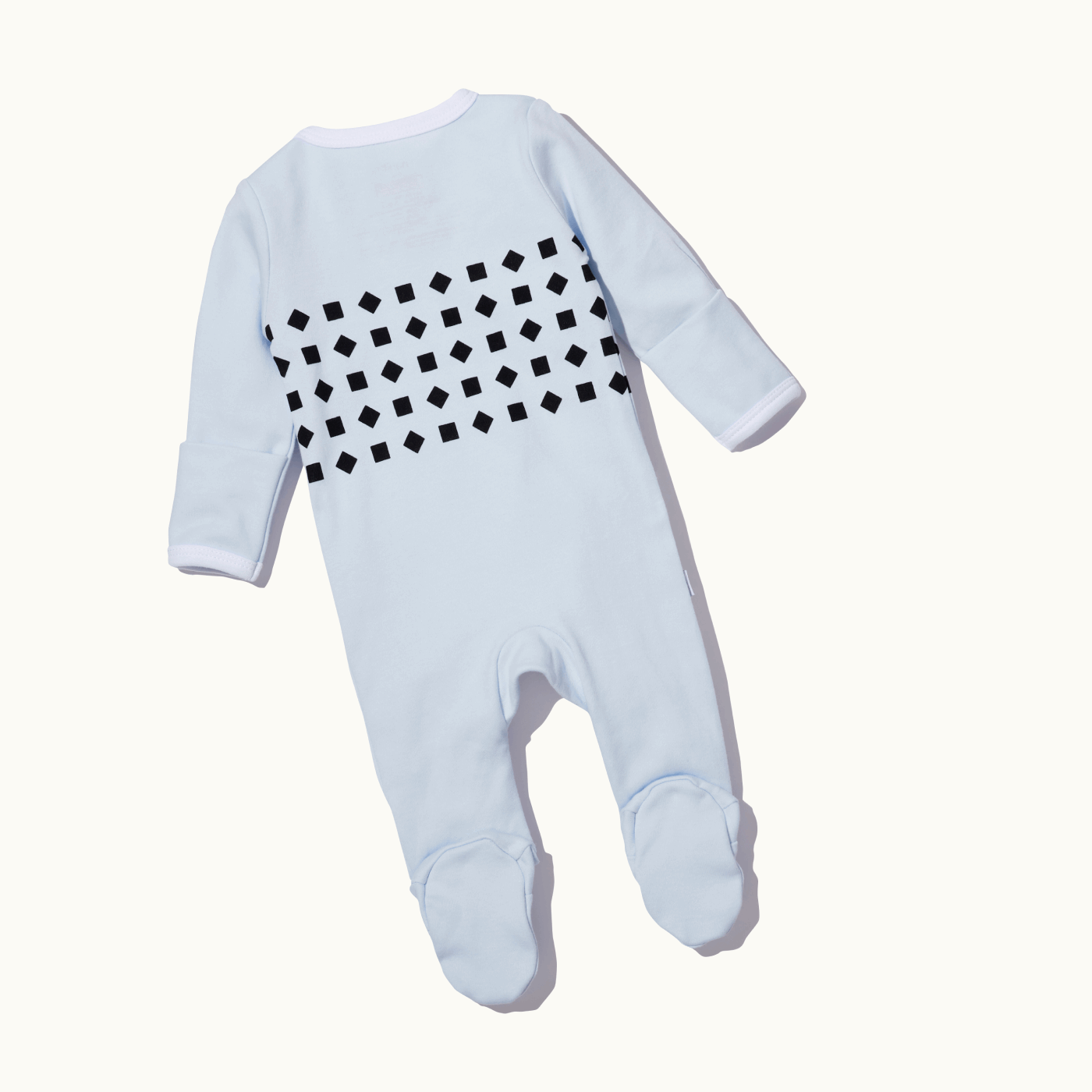 backside of pajama showing in powder blue #color_powder blue