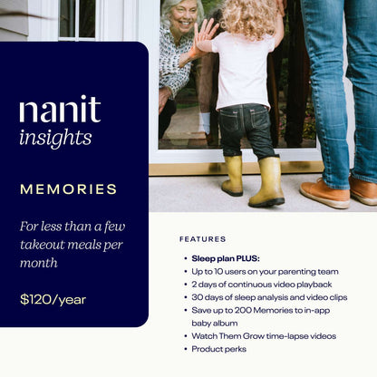 Nanit Insights Memories Plan features 