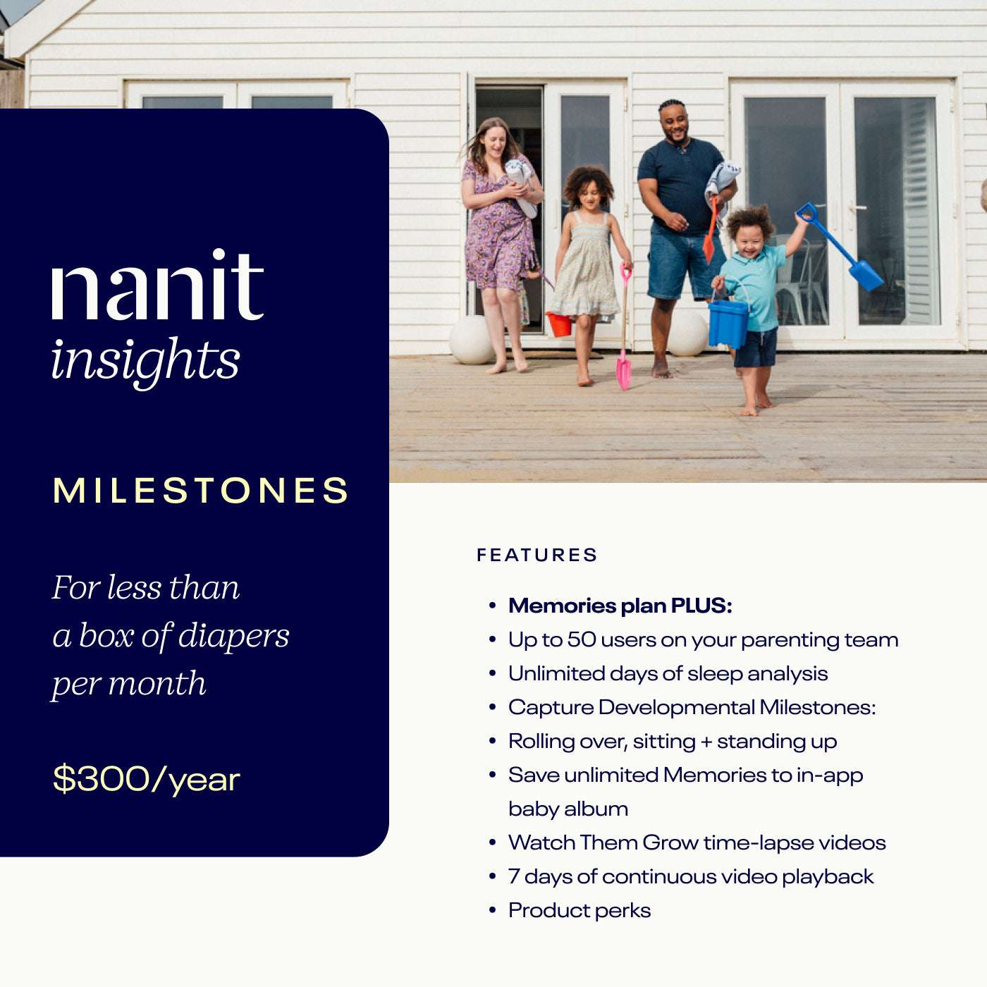 Nanit Insights Milestones Plan features #insights_milestones