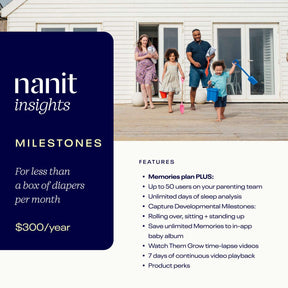 Nanit Insights Milestones Plan features #insights_milestones