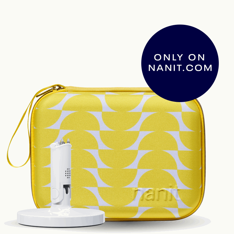 nanit flex stand and nanit yellow travel case #color_yellow