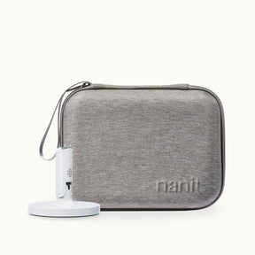 nanit flex stand and nanit gray travel case #color_gray