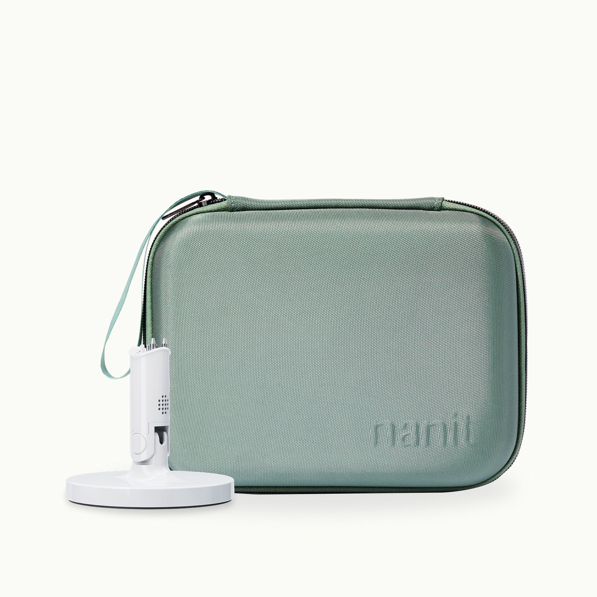 nanit flex stand and nanit green travel case #color_green