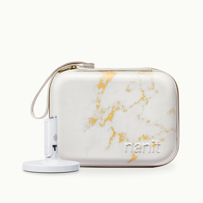 nanit flex stand and nanit marble travel case 