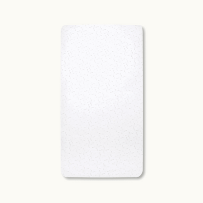 Nanit Knit Crib Sheet - White Sunburst Crib Sheet 