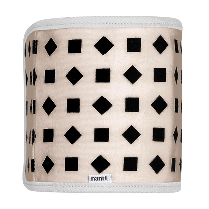 Image of rolled up breathing band in blush pink 