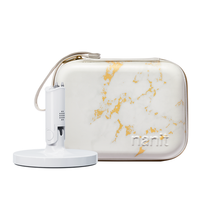 nanit flex stand and nanit marble travel case 