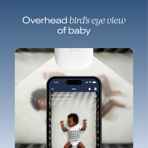 overhead bird's eye view of baby