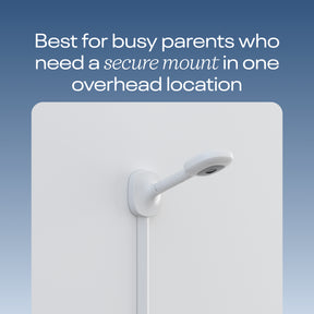 best for busy parents who need a secure mount in one overhead location