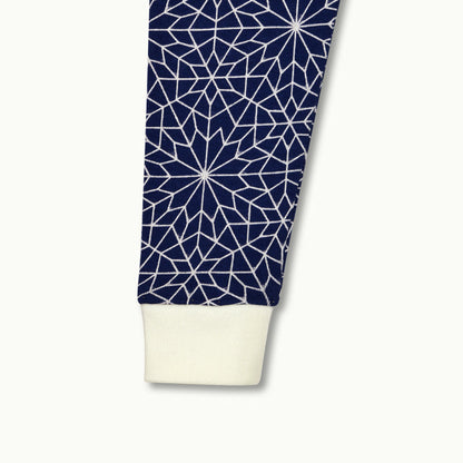 sleeve zoom in on Nanit Two-Piece Sleep Wear Holiday Pajamas in Bright Star 