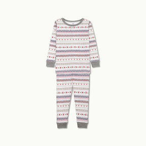 Nanit Two-Piece Sleep Wear Holiday Pajamas in Fair Isle #color_fair isle