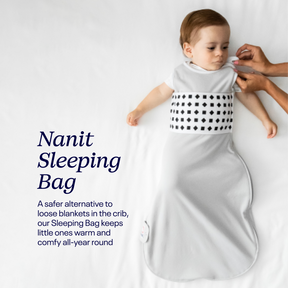 Nanit Sleeping Bag: a safer alternative to loose blankets in the crib. They keep little ones warm and comfy all-year round