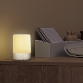sound and light with yellow light on top of drawer