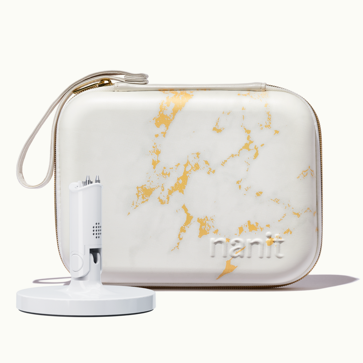 nanit flex stand and nanit marble travel case #color_marble