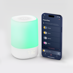 sound and light with green light and sound and light app showing
