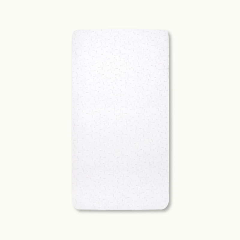 Nanit Knit Crib Sheet - White Sunburst Crib Sheet #color_white sunburst